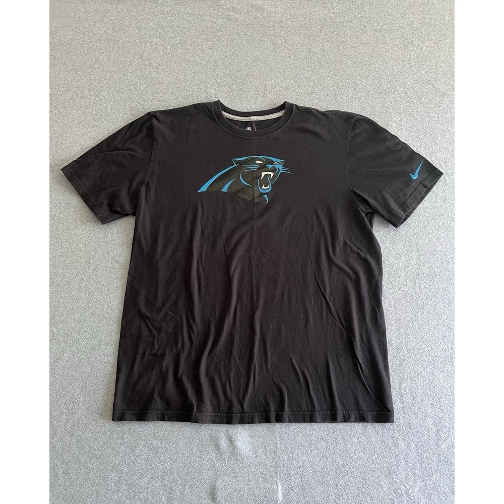 Panthers Football‎ Black Short Sleeve Shirt NFL One Field Apparel Men's XL